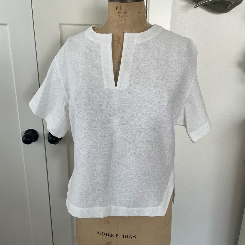 Robert Rodriguez Women Short Leave white structured  Top
